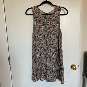 Flower print summer dress with pockets